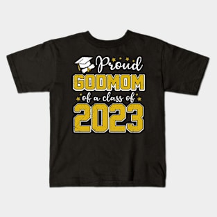 Proud Godmom of Class of 2023 Graduate Senior Graduation Kids T-Shirt